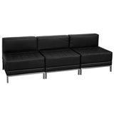 English Elm Commercial Grade Series LeatherSoft Lounge Set, 3 Pieces