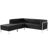 Commercial Grade Series LeatherSoft Sectional Configuration, 3 Pieces