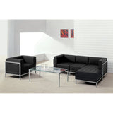 Commercial Grade Series LeatherSoft Sectional & Chair, 5 Pieces