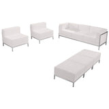 Commercial Grade Series LeatherSoft Sofa, Chair & Ottoman Set