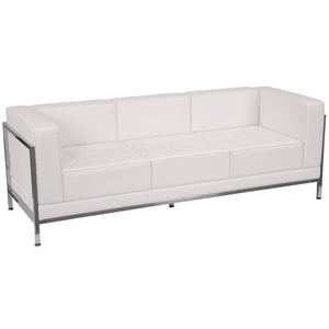 English Elm Commercial Grade Series Contemporary LeatherSoft Sofa with Encasing Frame