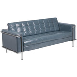 English Elm Commercial Grade Series Contemporary LeatherSoft Sofa with Encasing Frame