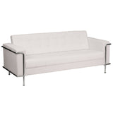 English Elm Commercial Grade Series Contemporary LeatherSoft Sofa with Encasing Frame