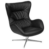 English Elm Commercial Grade Swivel Wing Chair