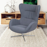 English Elm Commercial Grade Swivel Wing Chair