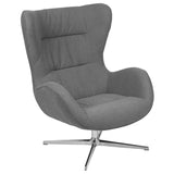 English Elm Commercial Grade Swivel Wing Chair