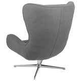 English Elm Commercial Grade Swivel Wing Chair