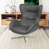 English Elm Commercial Grade Swivel Wing Chair