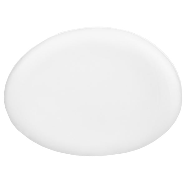 English Elm Commercial Grade Saddle Wing Ottoman