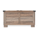 English Elm 35.75" Farmhouse Storage Coffee Table with Hinged Lift Top, Large Coffee Table with Hidden Storage,