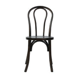 English Elm Commercial Grade Commercial Grade Early American Thonet Style Solid Wood Stackable Dining Chair