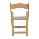 English Elm Commercial Grade Commercial Grade Solid Wood Folding Dining Chair