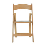 English Elm Commercial Grade Commercial Grade Solid Wood Folding Dining Chair