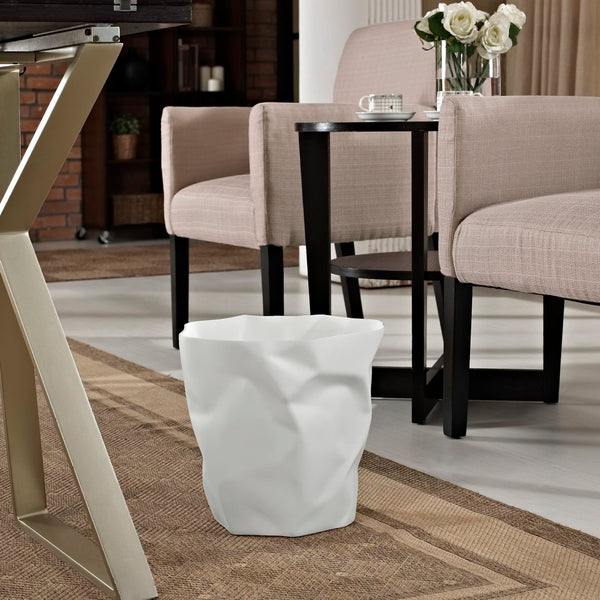 Modway Furniture Lava Sculptural Trash Bin by Modway - Humorous Design for Home or Office, Easy to Clean & Move EEI-1022-WHI