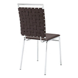 Modway Furniture Fuse Dining Side Chair Brown 21 x 17.5 x 36.5