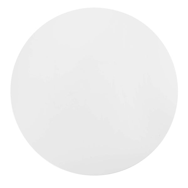 Modway Furniture Lippa 54" Round Wood Dining Table - Modern Pedestal Design, High-Gloss Finish & Easy Care Features EEI-1119-WHI