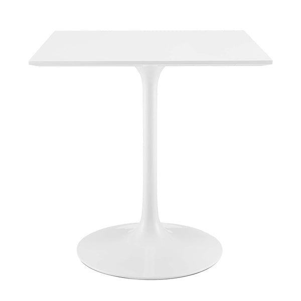 Modway Furniture Lippa 28" Square Wood Dining Table - Modern Mid-Century Style, Perfect for Small Spaces & Nooks EEI-1123-WHI