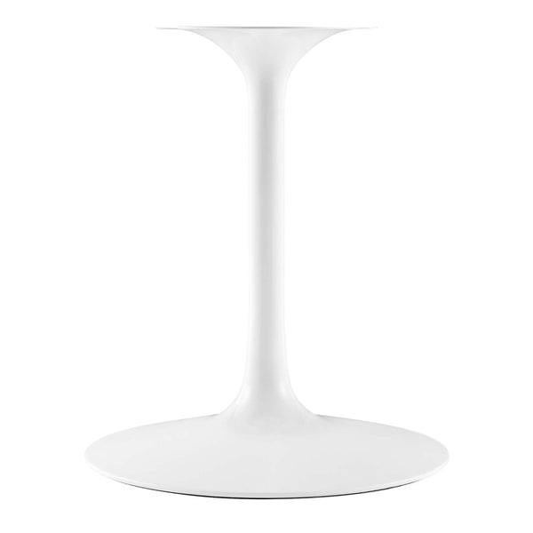 Modway Furniture Lippa 54" Round Faux Marble Dining Table - Mid-Century Elegance with Modern Durability & Style EEI-1132-WHI