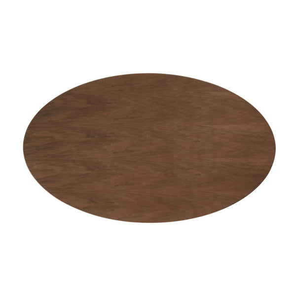 Modway Furniture Lippa 60" Oval Wood Dining Table - Mid-Century Modern Design for Stylish Gatherings & Comfort EEI-1138-WAL