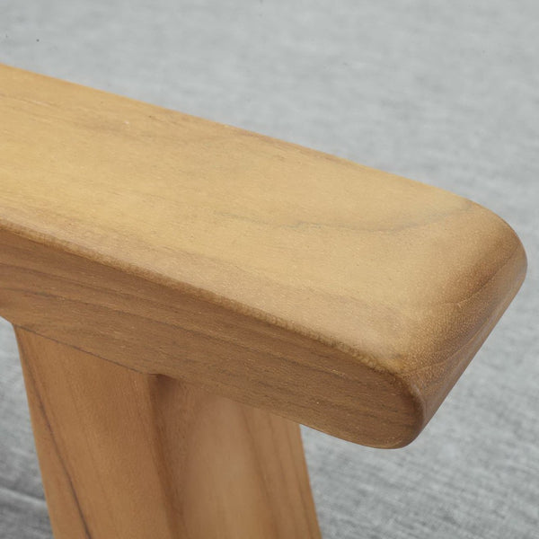 Modway Furniture Marina Outdoor Patio Teak Loveseat by Modway - Durable, Elegant Design for Cozy Outdoor Living Natural Gray EEI-1144-NAT-GRY-SET