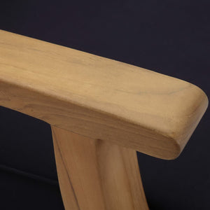 Modway Furniture Marina Outdoor Patio Teak Loveseat by Modway - Durable, Elegant Design for Cozy Outdoor Living Natural Navy EEI-1144-NAT-NAV-SET