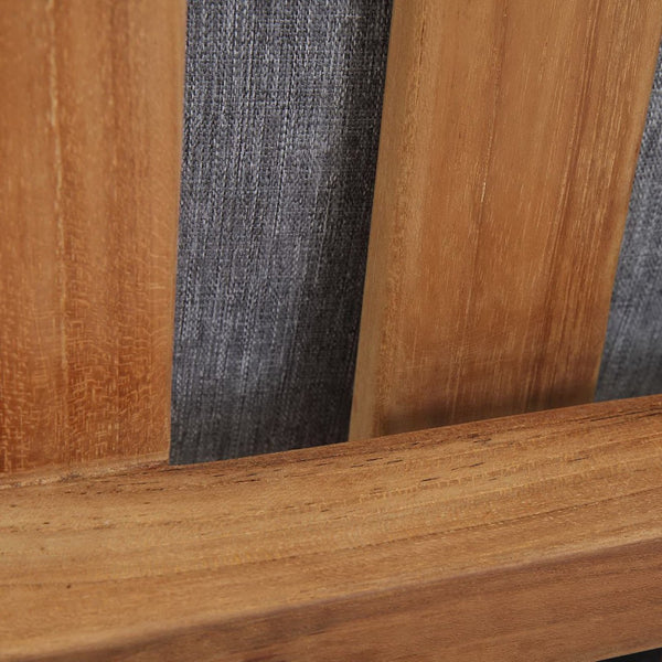 Modway Furniture Marina Outdoor Teak Corner Sofa - Stylish, Durable Seating with All-Weather Cushions for Relaxation Natural Gray EEI-1146-NAT-GRY-SET