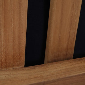 Modway Furniture Marina Outdoor Teak Corner Sofa - Stylish, Durable Seating with All-Weather Cushions for Relaxation Natural Navy EEI-1146-NAT-NAV-SET