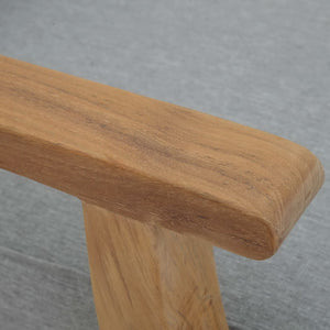 Modway Furniture Marina Outdoor Patio Teak Left-Facing Sofa - Premium Comfort, Stylish Design for Ultimate Relaxation Natural Gray EEI-1148-NAT-GRY-SET