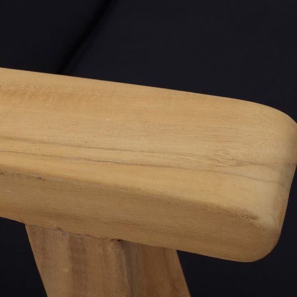 Modway Furniture Marina Outdoor Patio Teak Chaise Lounge - Stylish, Durable Comfort for Relaxing by the Pool or Patio Natural Navy EEI-1151-NAT-NAV-SET