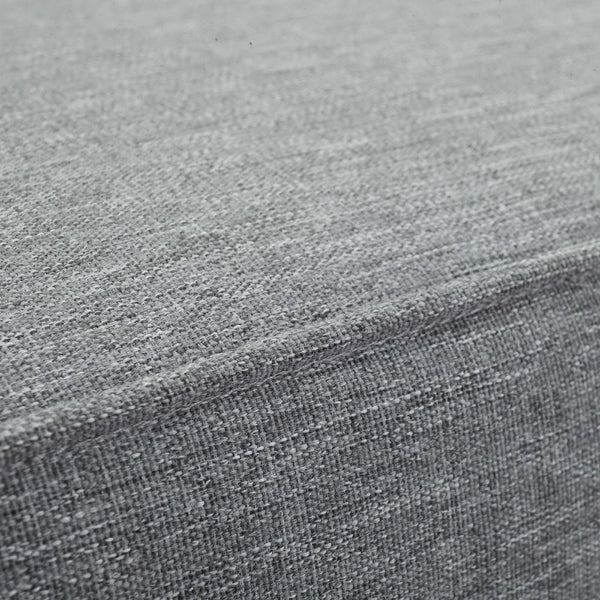 Modway Furniture Marina Outdoor Patio Teak Ottoman - Versatile Seating Solution for Ultimate Comfort and Style Natural Gray EEI-1152-NAT-GRY-SET