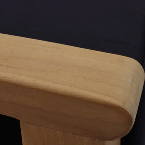 Modway Furniture Marina Outdoor Patio Teak Ottoman - Versatile Seating Solution for Ultimate Comfort and Style Natural Navy EEI-1152-NAT-NAV-SET