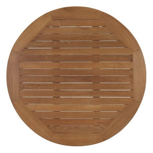 Modway Furniture Marina Teak Round Coffee Table - Stylish Outdoor Centerpiece for Patios, Decks, and Lounges EEI-1153-NAT