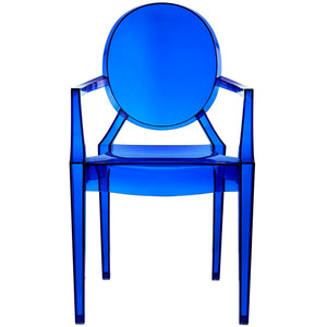 Modway Furniture Casper Dining Armchair by Modway - Stylish and Durable Seating for Modern Homes and Outdoor Spaces Blue EEI-121-BLU