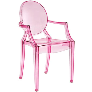 Modway Furniture Casper Dining Armchair by Modway - Stylish and Durable Seating for Modern Homes and Outdoor Spaces Pink EEI-121-PNK
