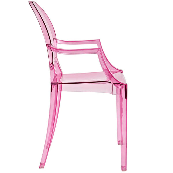 Modway Furniture Casper Dining Armchair by Modway - Stylish and Durable Seating for Modern Homes and Outdoor Spaces Pink EEI-121-PNK