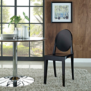 Modway Furniture Casper Dining Side Chair by Modway - Elevate Your Space with Modern Elegance and Comfort Design Black EEI-122-BLK