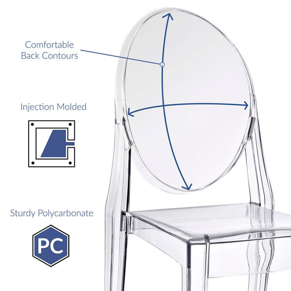 Modway Furniture Casper Dining Side Chair by Modway - Elevate Your Space with Modern Elegance and Comfort Design Clear EEI-122-CLR