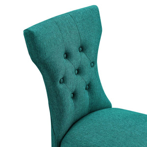 Modway Furniture Silhouette Dining Side Chair by Modway - Elegant Hourglass Design with Plush Cushion for Comfort Teal EEI-1380-TEA