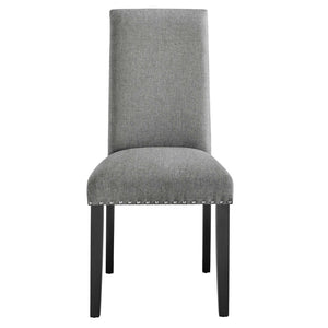 Modway Furniture Parcel Dining Upholstered Fabric Side Chair by Modway - Elegant Comfort for Modern Interiors Light Gray EEI-1384-LGR