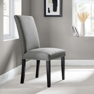 Modway Furniture Parcel Dining Upholstered Fabric Side Chair by Modway - Elegant Comfort for Modern Interiors Light Gray EEI-1384-LGR