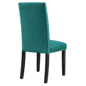 Modway Furniture Parcel Dining Upholstered Fabric Side Chair by Modway - Elegant Comfort for Modern Interiors Teal EEI-1384-TEA