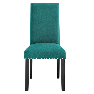 Modway Furniture Parcel Dining Upholstered Fabric Side Chair by Modway - Elegant Comfort for Modern Interiors Teal EEI-1384-TEA