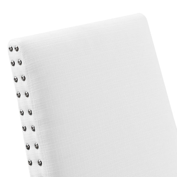 Modway Furniture Parcel Dining Upholstered Fabric Side Chair by Modway - Elegant Comfort for Modern Interiors White EEI-1384-WHI