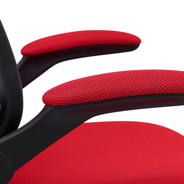 Modway Furniture Veer Drafting Chair – Ergonomic, Height-Adjustable Stool for Comfort in Offices and Creative Spaces Red EEI-1423-RED