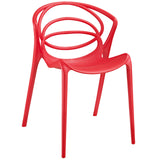 Modway Furniture Locus Dining Side Chair Red 23 x 21.5 x 32