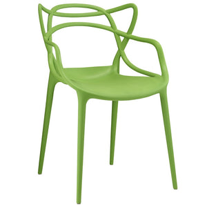 Modway Furniture Entangled Dining Armchair by Modway - Sculptural and Comfortable Addition to Your Modern Space Green EEI-1458-GRN