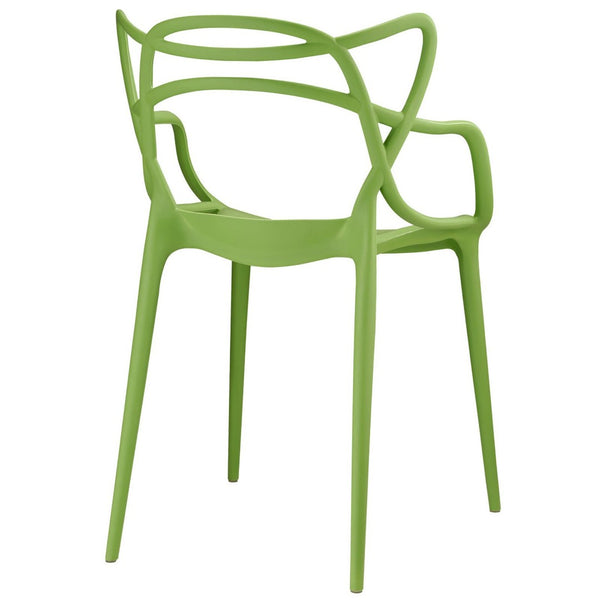 Modway Furniture Entangled Dining Armchair by Modway - Sculptural and Comfortable Addition to Your Modern Space Green EEI-1458-GRN
