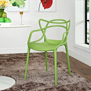 Modway Furniture Entangled Dining Armchair by Modway - Sculptural and Comfortable Addition to Your Modern Space Green EEI-1458-GRN