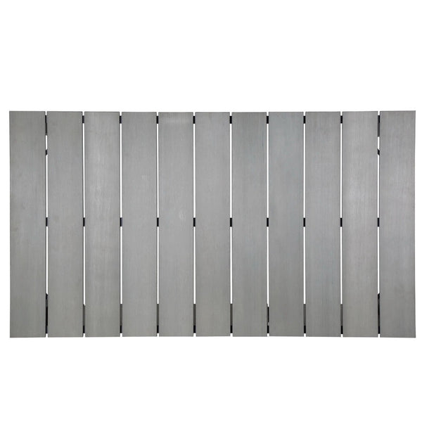 Modway Furniture Maine 63" Outdoor Patio Dining Table - Durable, Stylish, Weather-Resistant for Year-Round Use Brown Gray EEI-1508-BRN-GRY