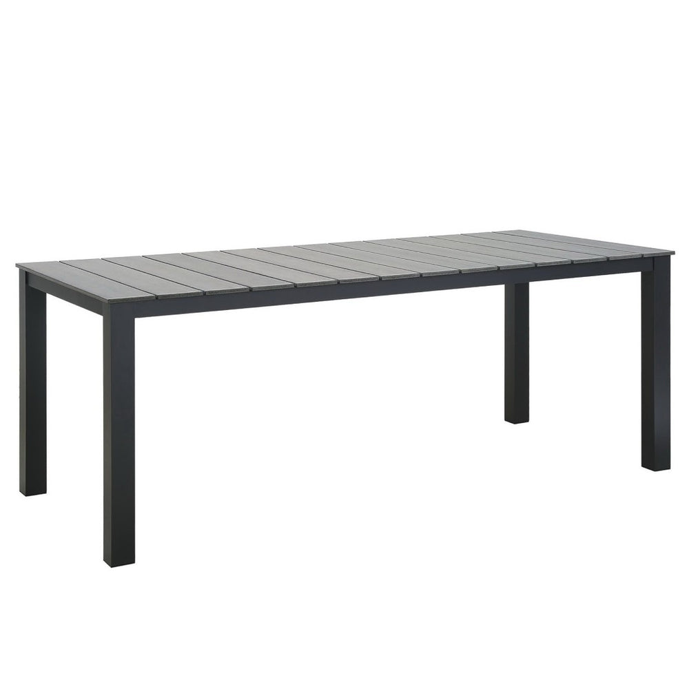 Modway Furniture Maine 80" Coastal-Inspired Outdoor Patio Dining Table with Durable Weather-Resistant Design Brown Gray EEI-1509-BRN-GRY